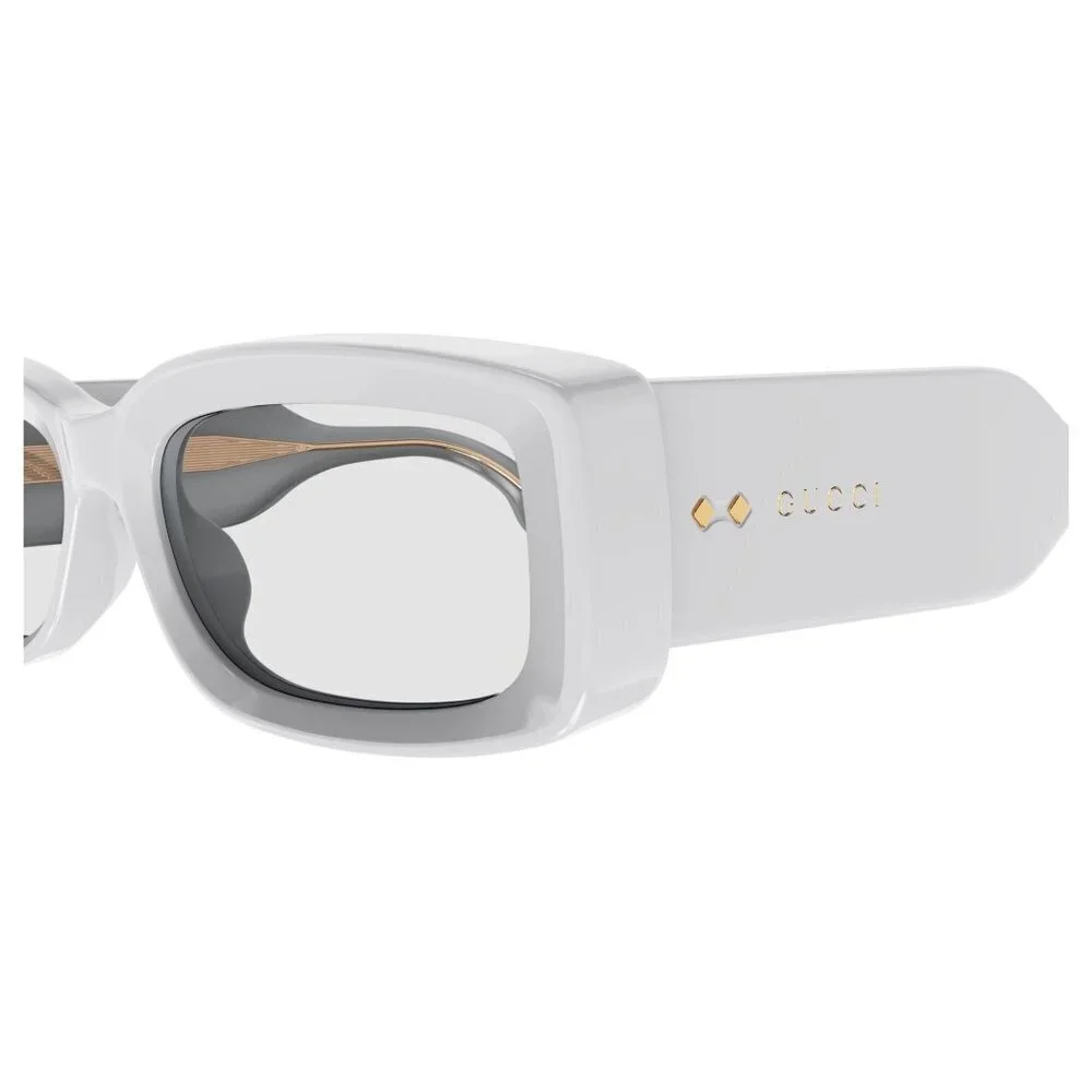 NWT Gucci GG1528S-005 White Oval 53mm Sunglasses